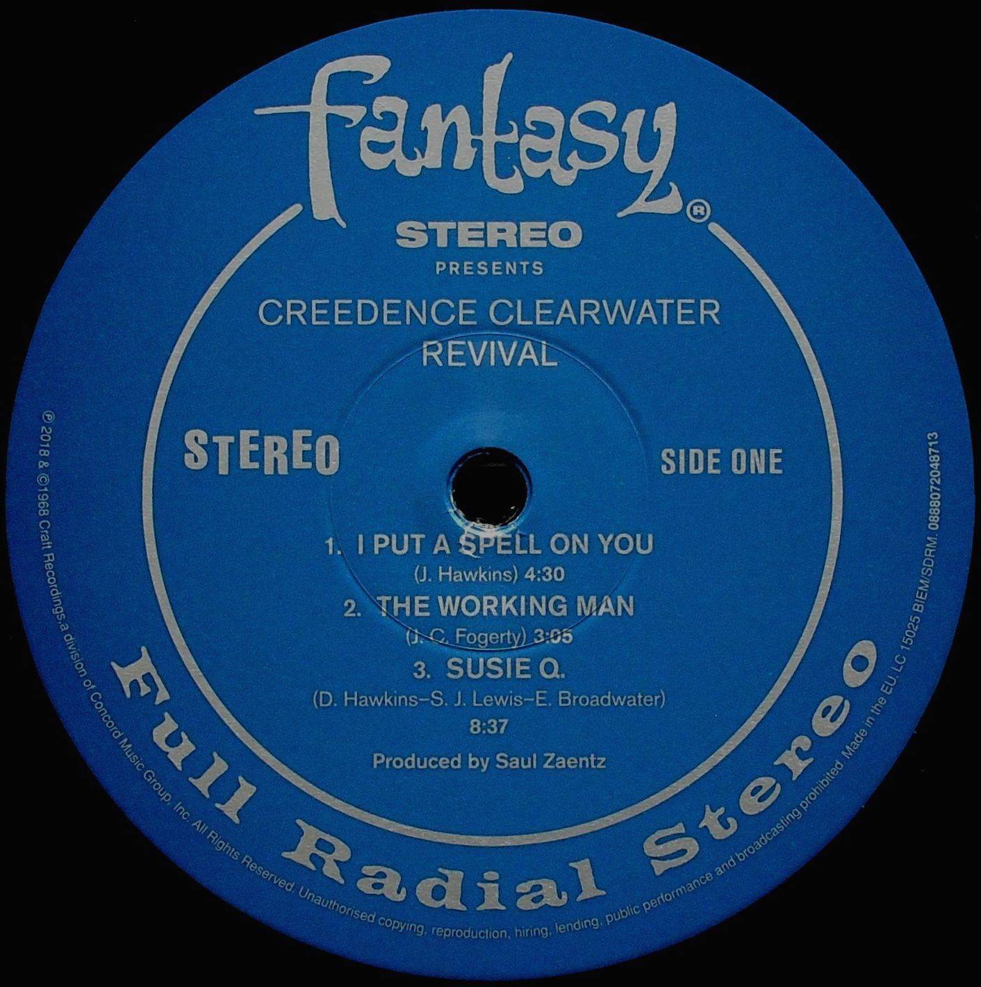 Creedence Clearwater Revival Creedence Clearwater Revival [lp label a eu]